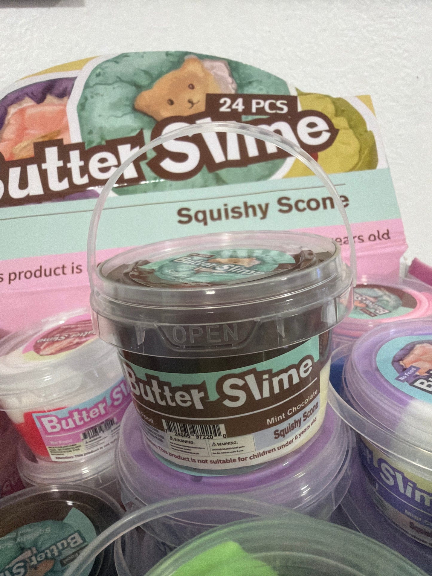 Butter slime mini bucket