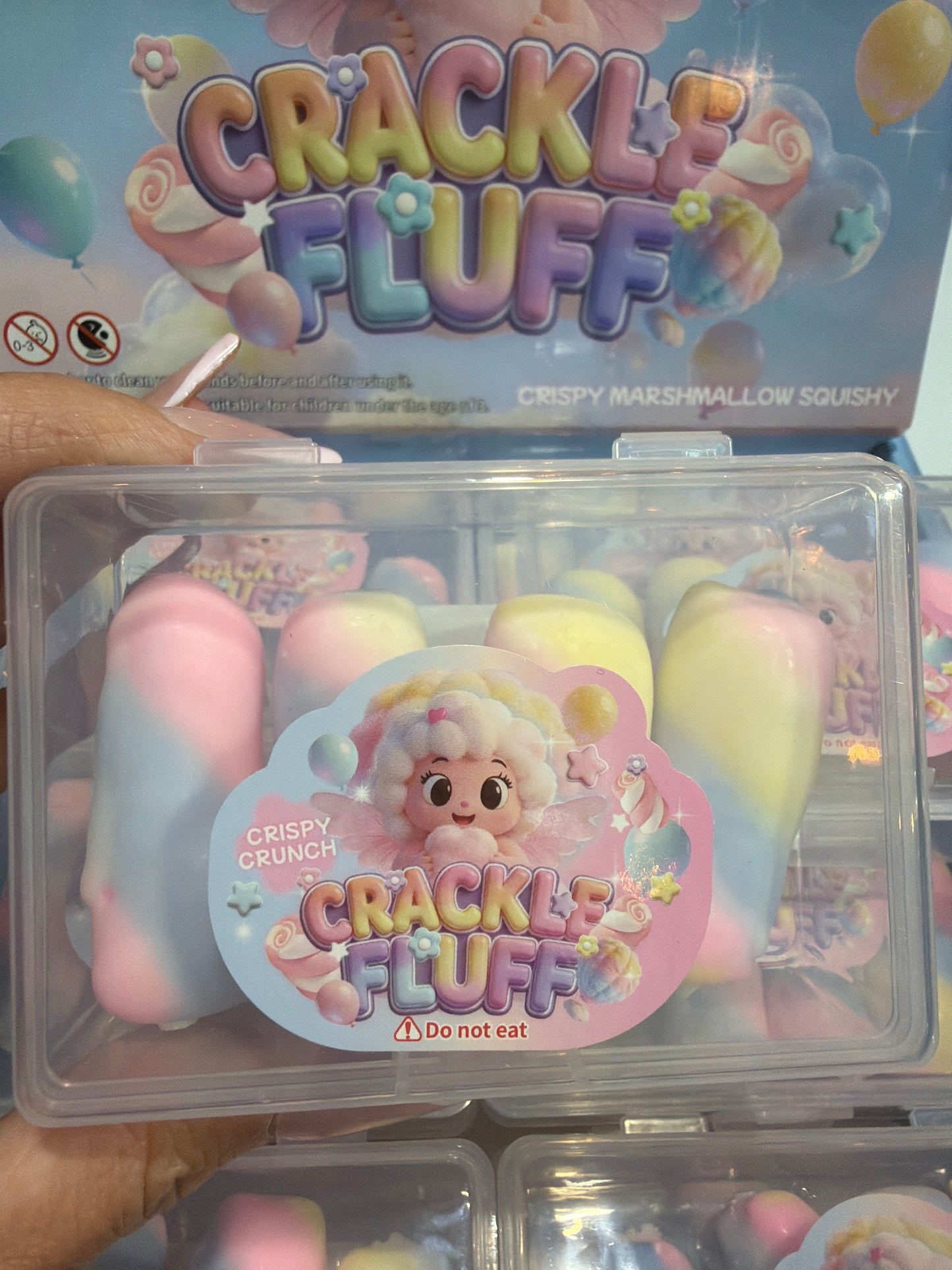 Marshmallow wax cracking squishy