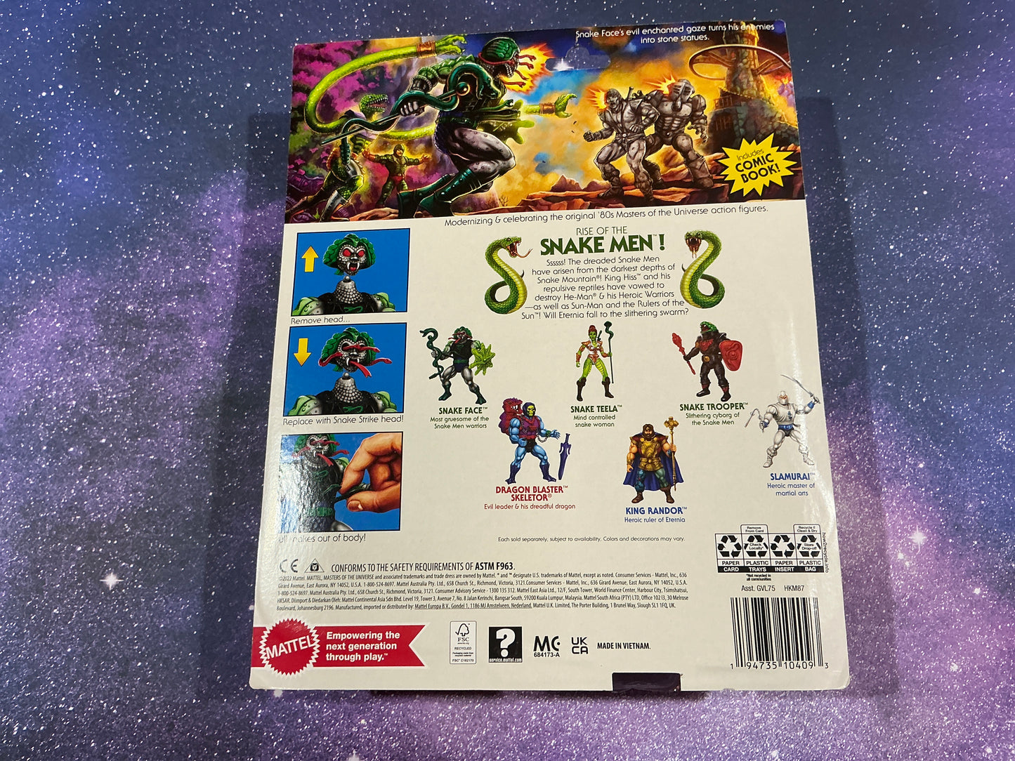 MASTERS OF THE UNIVERSE SNAKE FACE