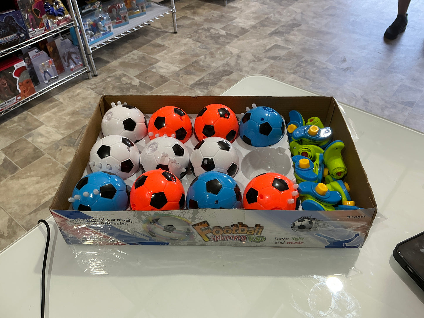 Football spinning top