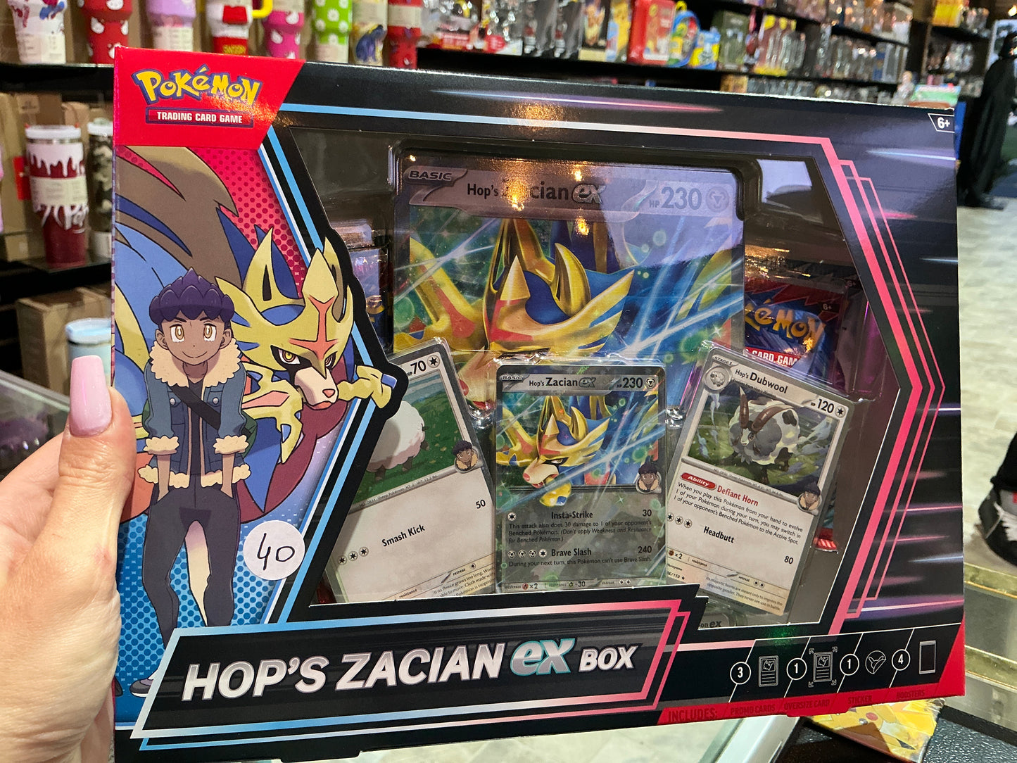 Pokemon hops zacian ex box