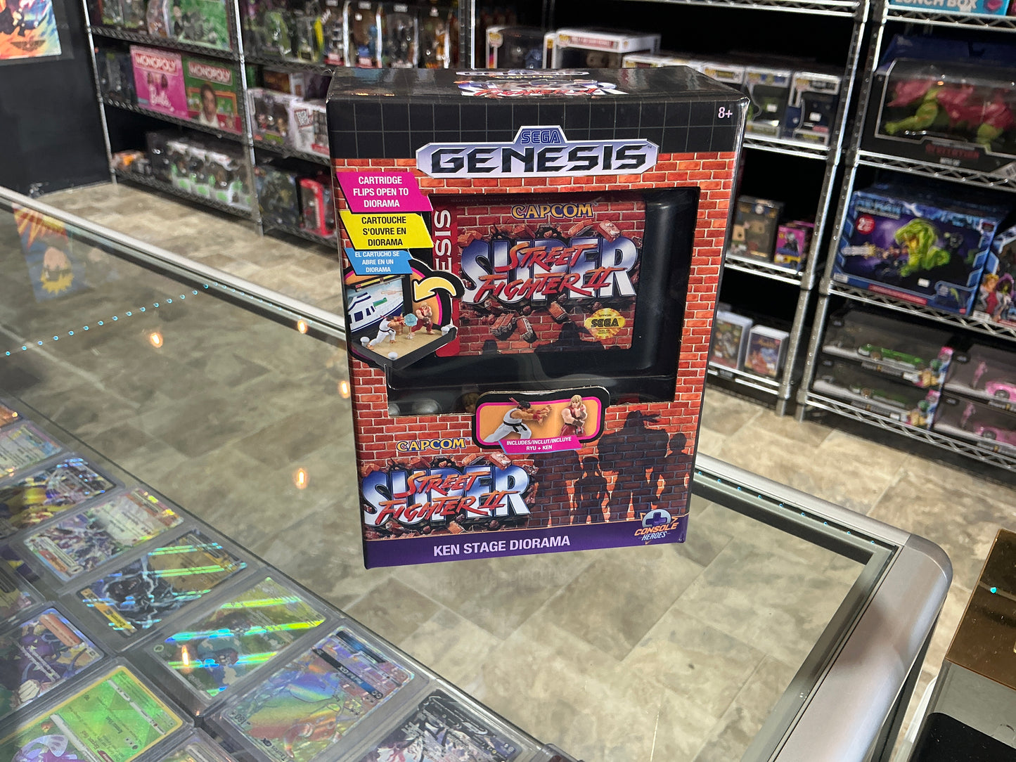 SEGA Genesis super street fighter Ken Stage diorama 