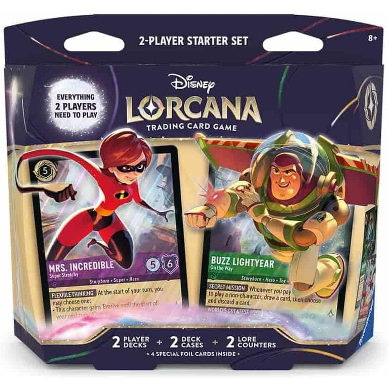 Disney Lorcana Wilds Unknown Buzz Lightyear & Mrs. Incredible 2-Player Starter Deck