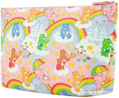 Care Bears Women's Makeup Bag, Small Travel Cosmetic Zipper Pouch Organizer PINK