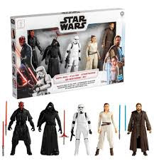Star Wars Galactic Good vs. Evil Pack Action Figure 5-Pack (Darth Maul, Kylo Ren, Stormtrooper, Obi-Wan Kenobi & Rey)