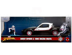 Spider-Man ghost spider in 1990 Mazda Miata