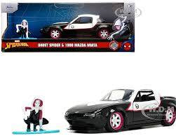 Spider-Man ghost spider in 1990 Mazda Miata