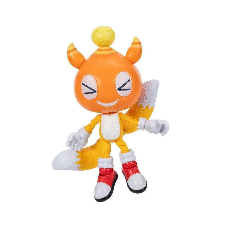 Sonic The Hedgehog 3 Movie 5 inch Chao Mascot Tails Action Figure 20 Points of Articulation