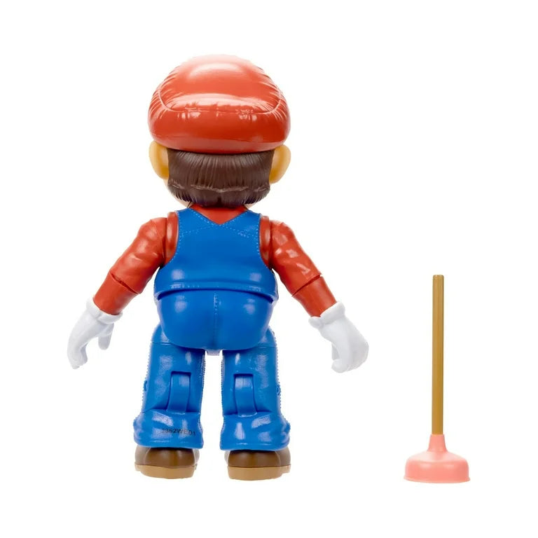 Super Mario Movie 5 inch Mario Action Figure with Plunger Accessory