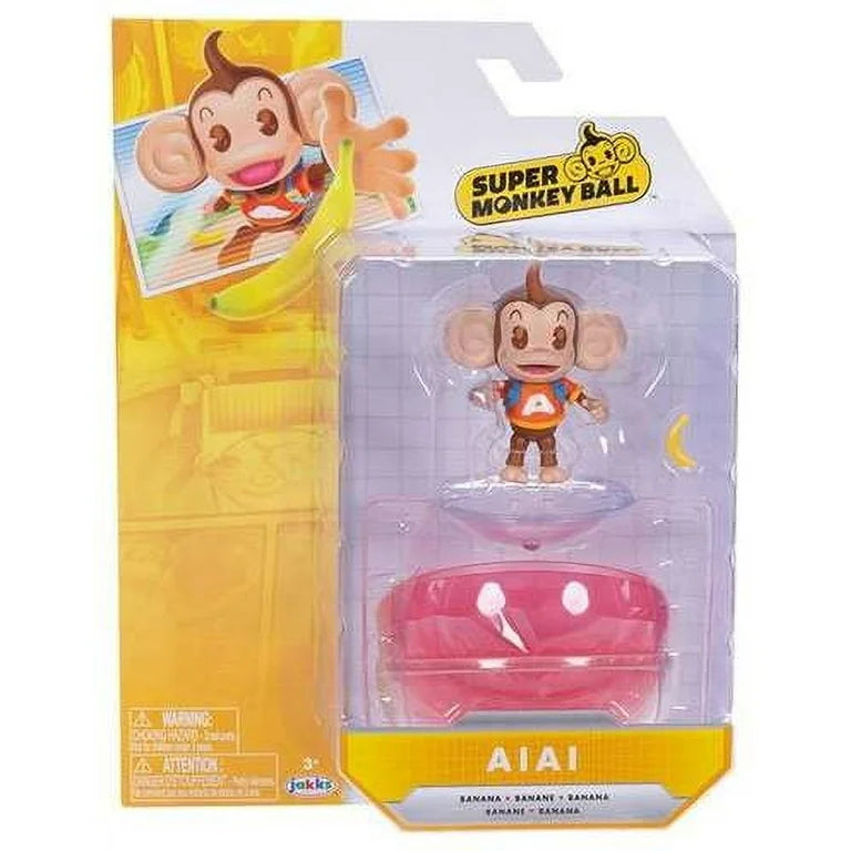 Sega 4 inch Tall Action Figure Monkey Ball AiAi with 22 Points of Articulation 