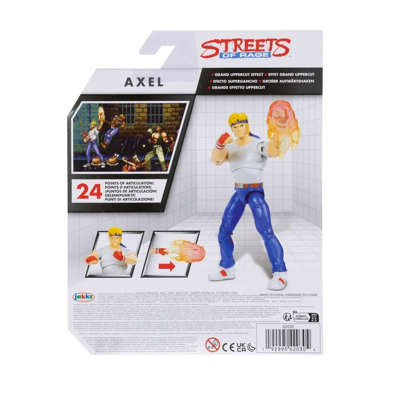 Sega 4 inch Tall Action Figure Streets of Rage Axel