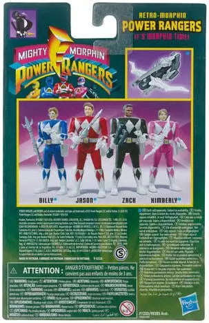Hasbro Mighty Morphin Power Rangers Retro-Morphin Zack Action Figure