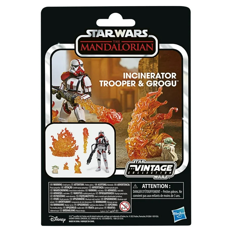 Star Wars The Vintage Collection Incinerator Trooper & Grogu Deluxe Figures, 3.75-Inch-Scale