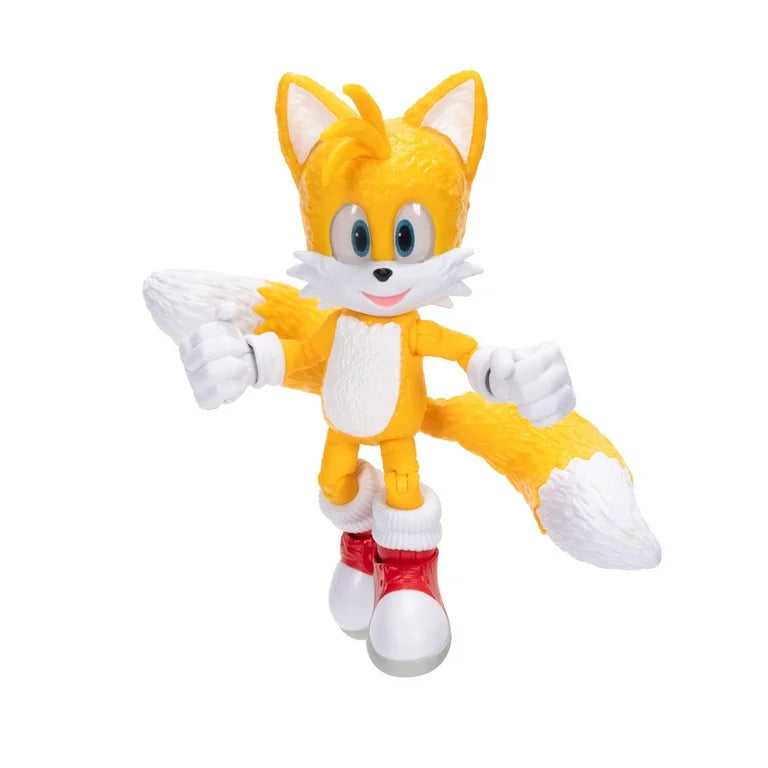 Sonic The Hedgehog 3 Movie 5 inch Tails Action Figure 20 Points of Articulation