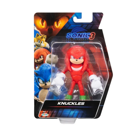 Sonic The Hedgehog 3 Movie 5 inch Knuckles Action Figure 20 Points of Articulation