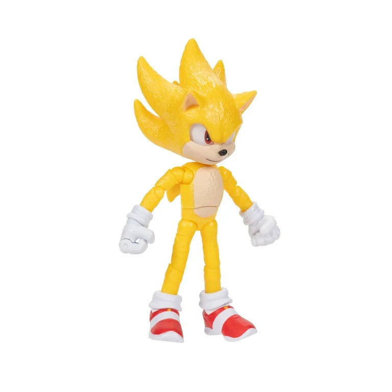 Sonic The Hedgehog 3 Movie 5 inch Super Sonic Action Figure 20 Points of Articulation