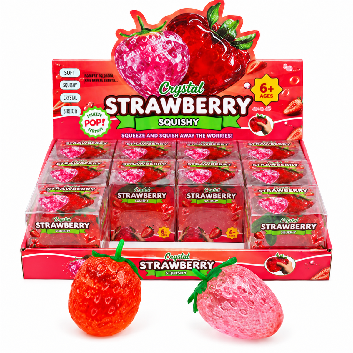 Strawberry coconut oil squishy