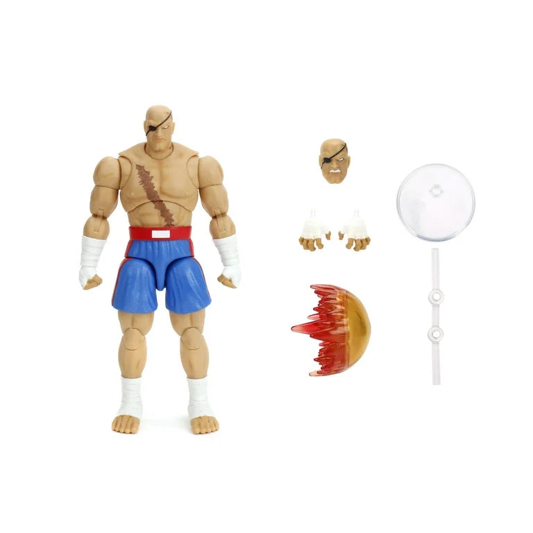 Street Fighter II Sagat Deluxe 1:12 Scale Action Figure by Jada Toys