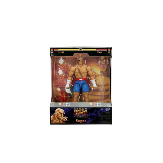 Street Fighter II Sagat Deluxe 1:12 Scale Action Figure by Jada Toys