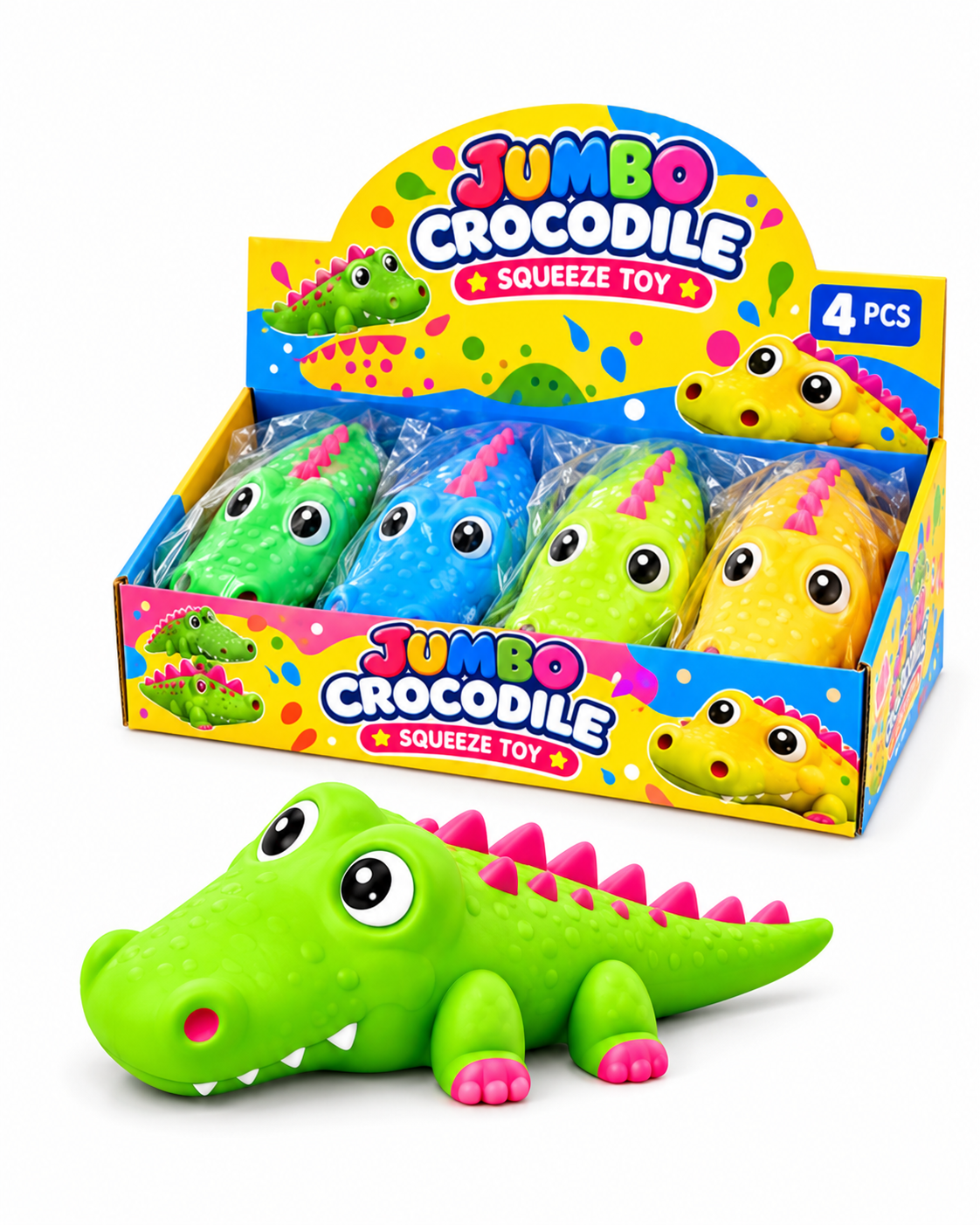 Jumbo crocodile squishy