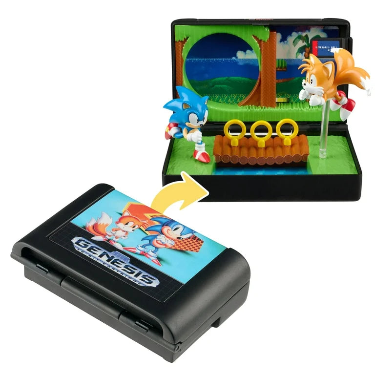 SEGA Genesis sonic two, the hedgehog emerald Hill zone diorama
