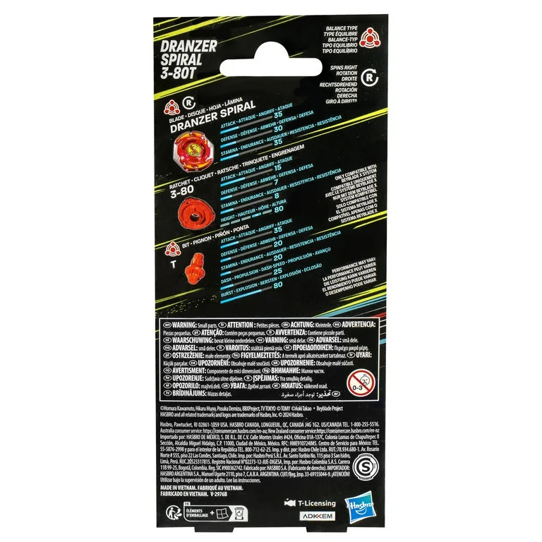 Beyblade x dranzer spiral 3-80t