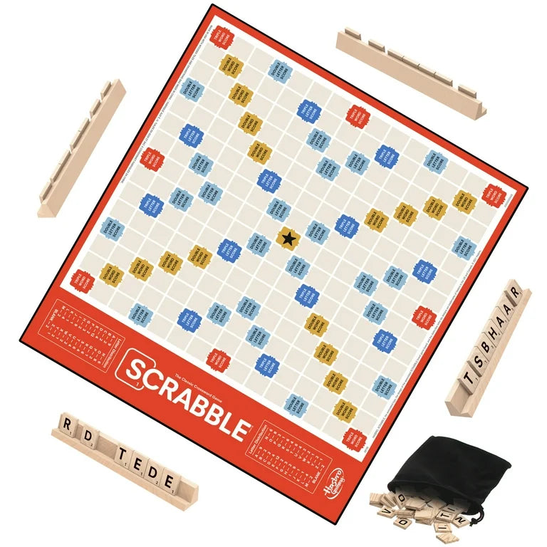 Scrabble Board Game, Fun Family Game for 2-4 Players
