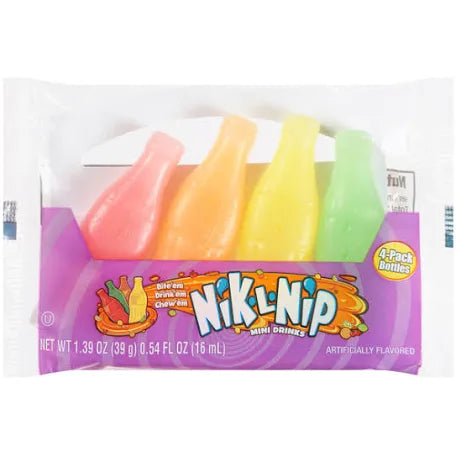 Nik-L-Nip Mini Drinks Candy- nostalgic wax bottle candy