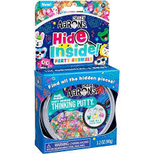 Crazy Aarons thinking putty hide inside party animals 