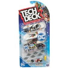 Tech Deck Ultra DLX Fingerboard 4-Pack featuring DC Comics