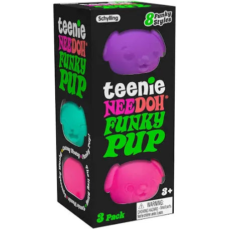 NeeDoh Teenie Funky Pup 3-pack