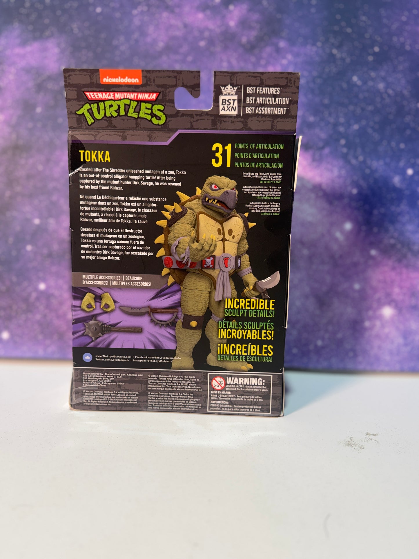 BSTAXN Teenage Mutant Ninja Turtles Tokka Action Figure Includes Limited Edition Collector Card