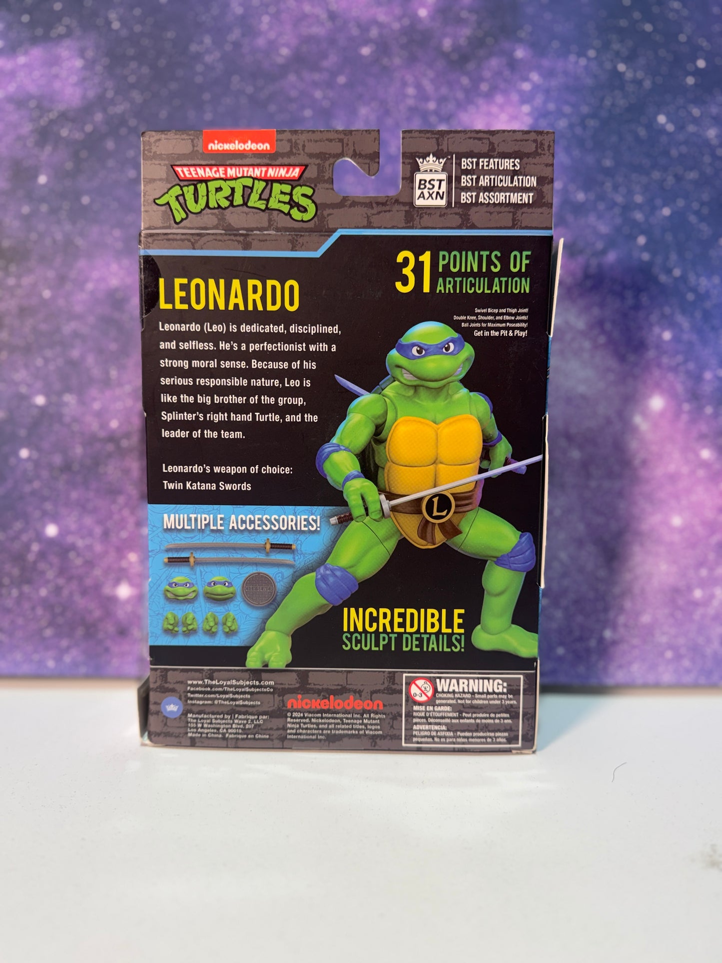 BXTAXN Teenage Mutant Ninja Turtles Leonardo Action Figure