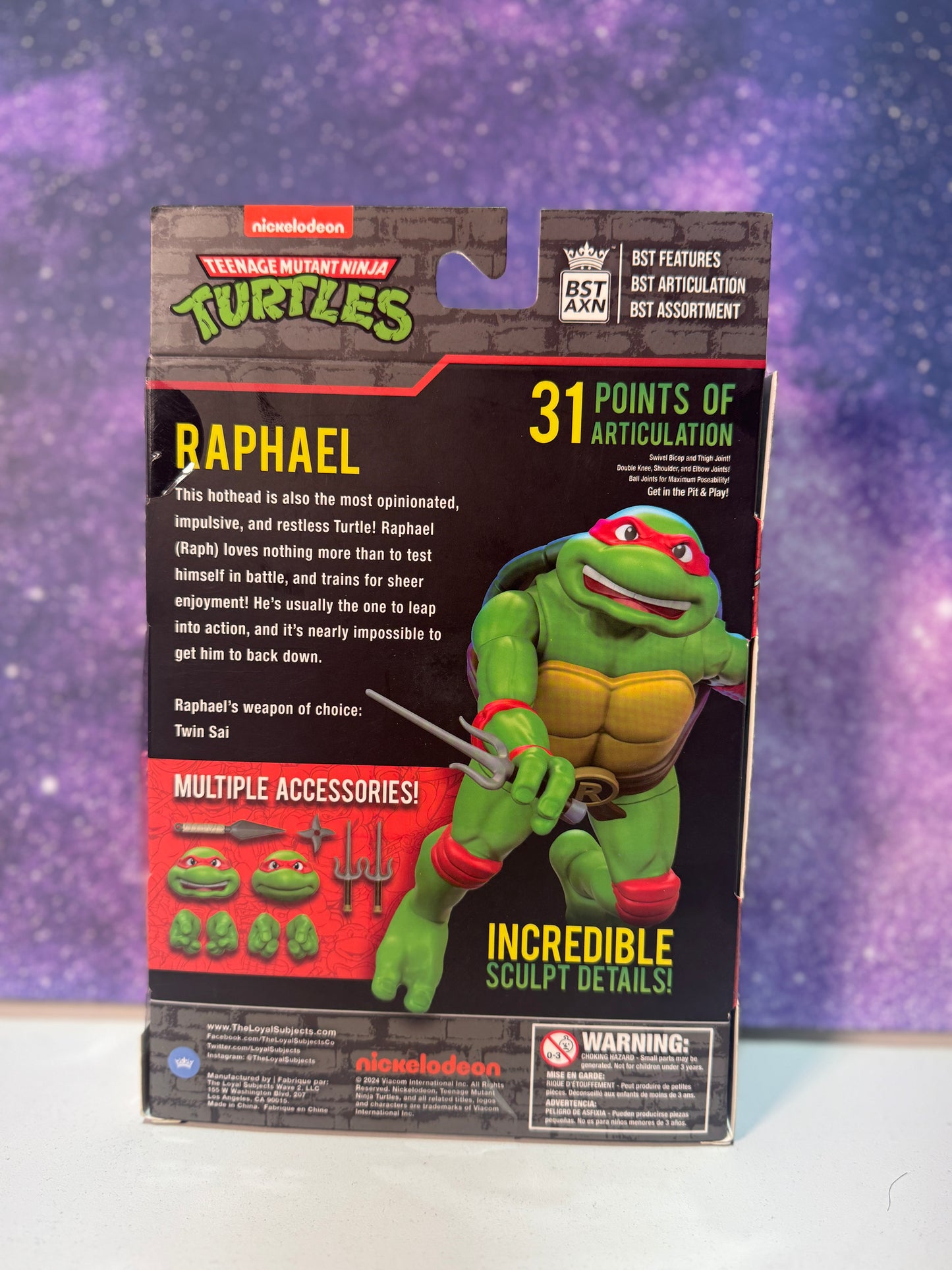 BXTAXN Teenage Mutant Ninja Turtles Raphael Action Figure
