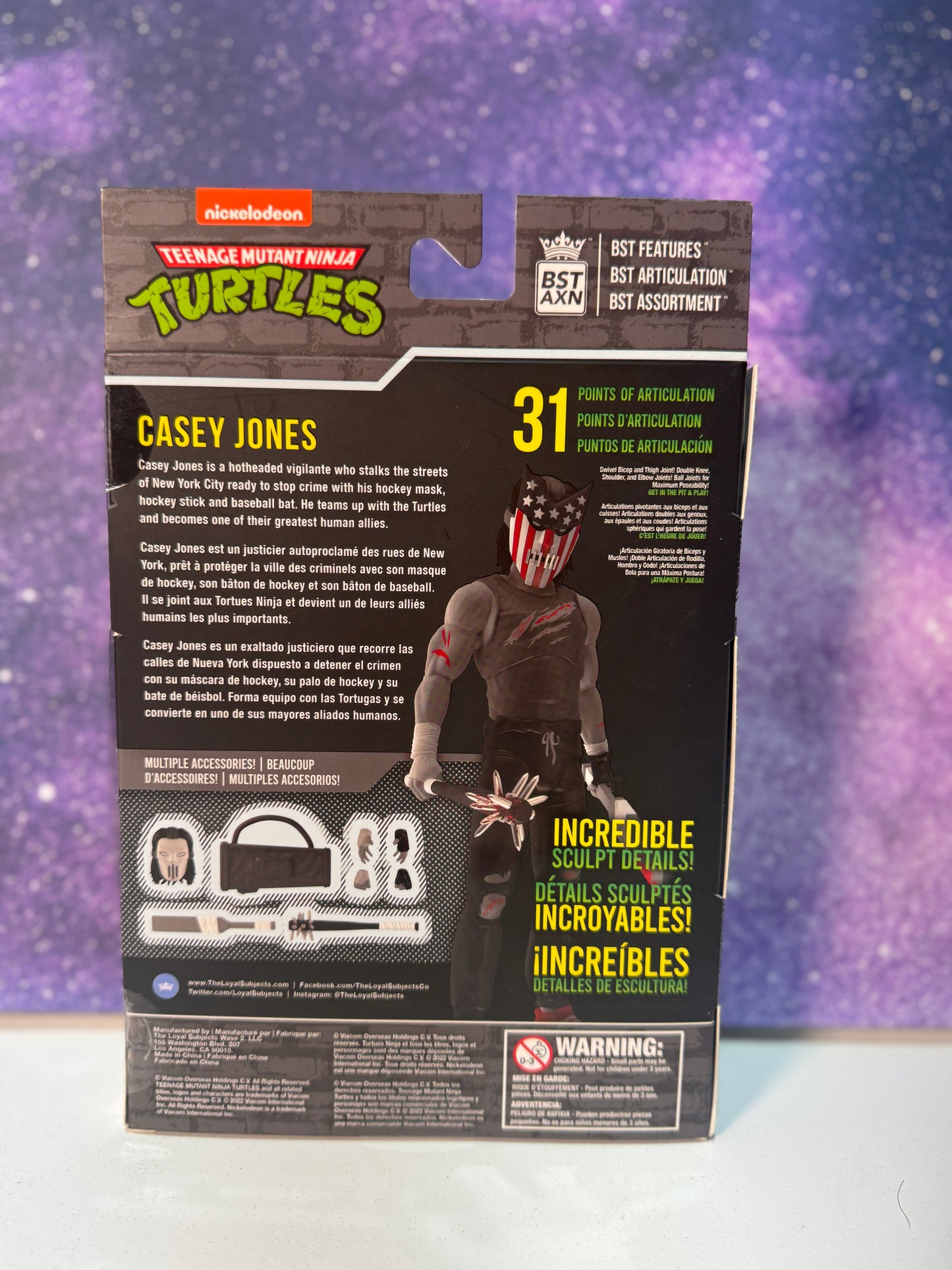 BXTAXN Teenage Mutant Ninja Turtles Casey Jones Action Figure