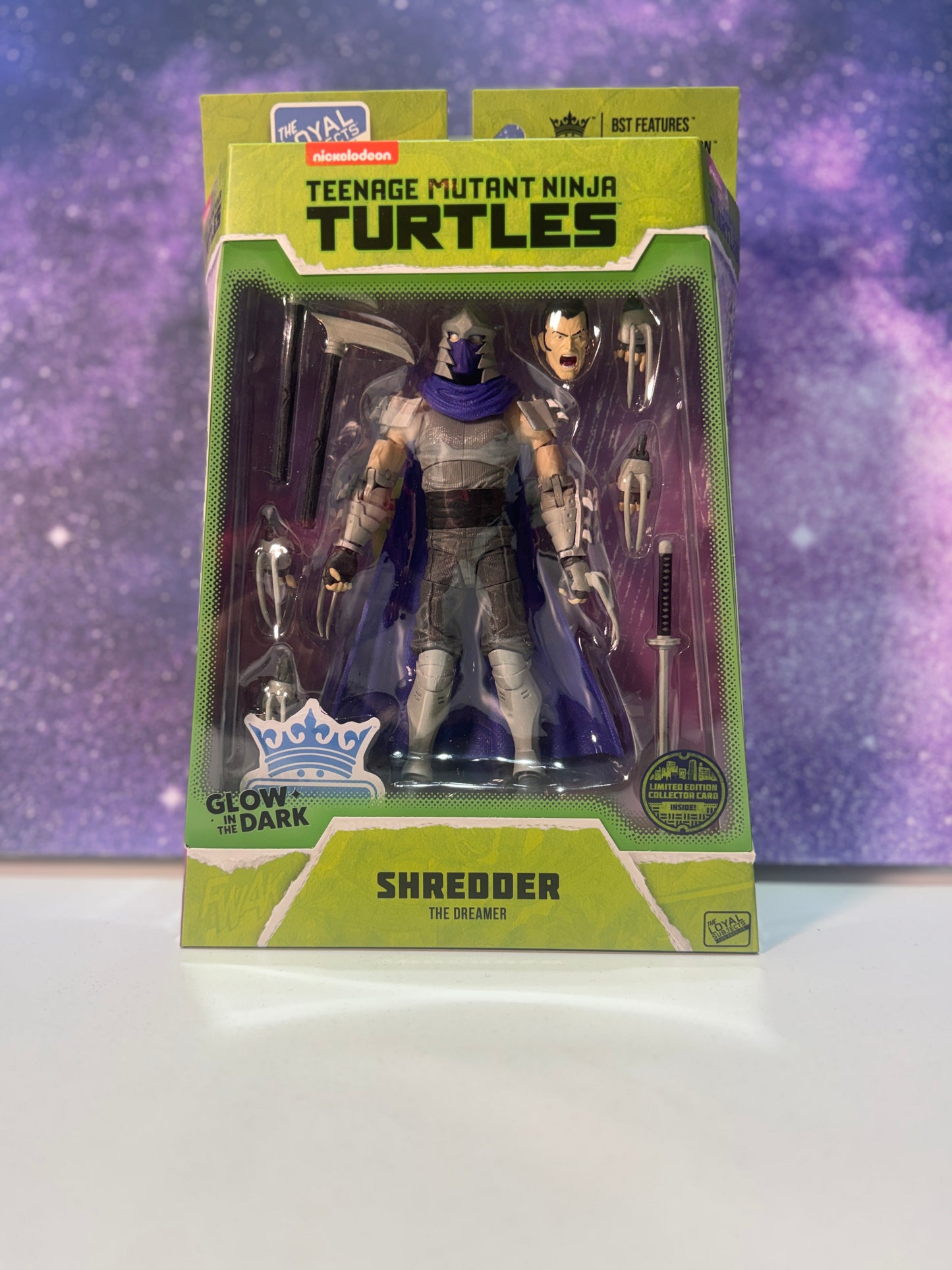Glow In The Dark Teenage Mutant Ninja Turtles Shredder: The Dreamer Action Figure (Limited Edition Collector Card Inside)