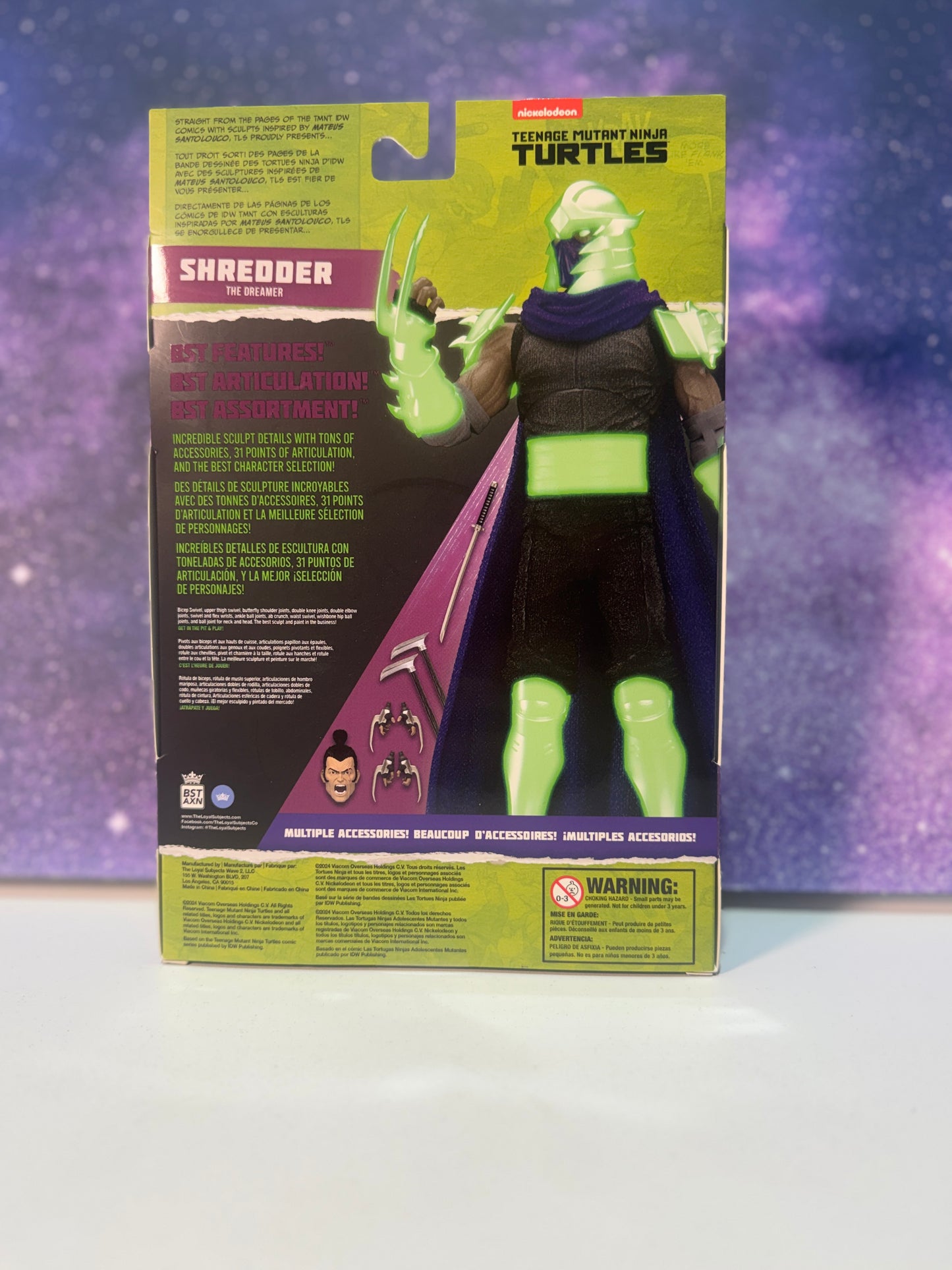 Glow In The Dark Teenage Mutant Ninja Turtles Shredder: The Dreamer Action Figure (Limited Edition Collector Card Inside)