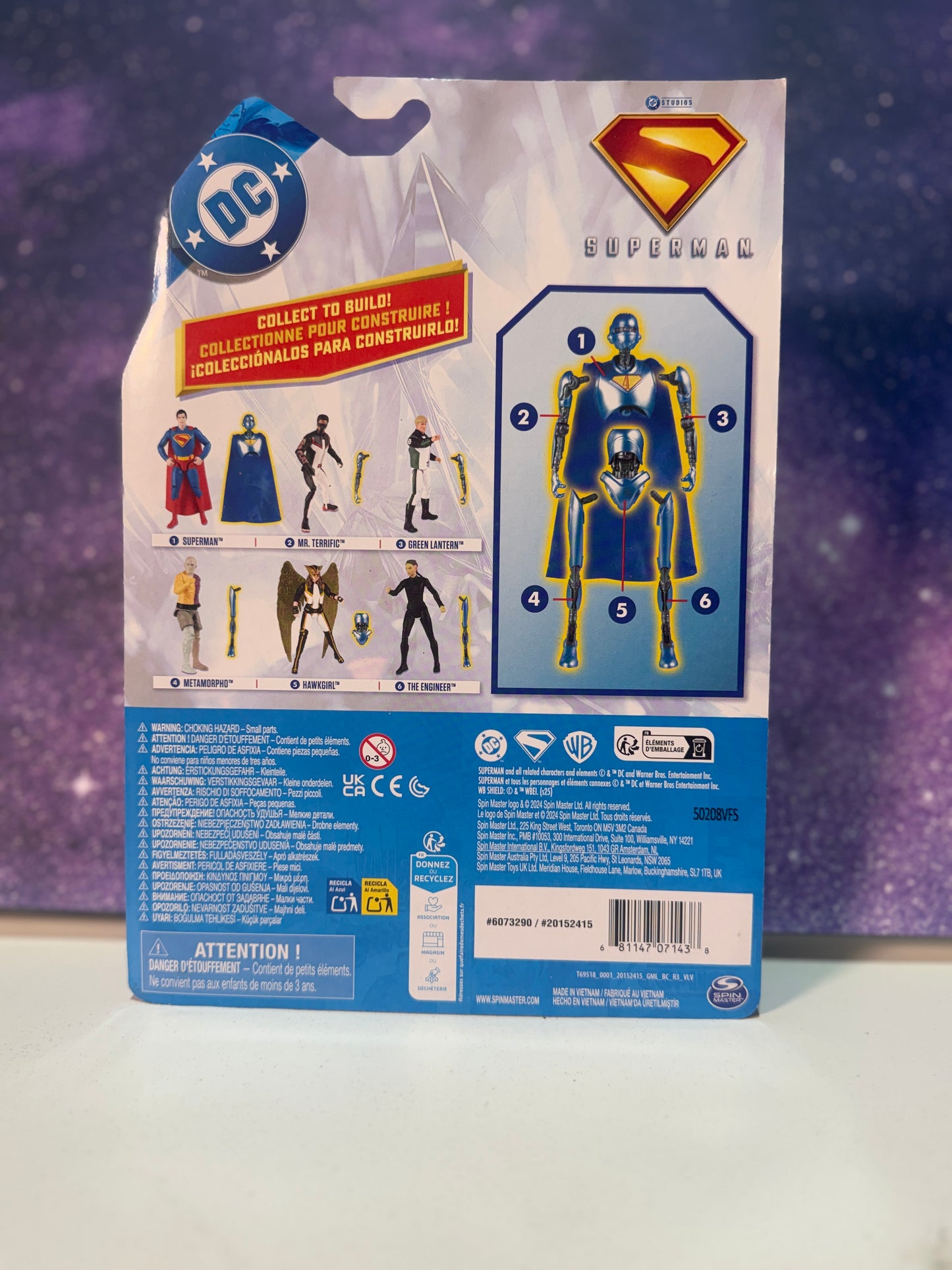 DC Superman Action Figure (Includes Mini Collect To Build Robot Action Figure)