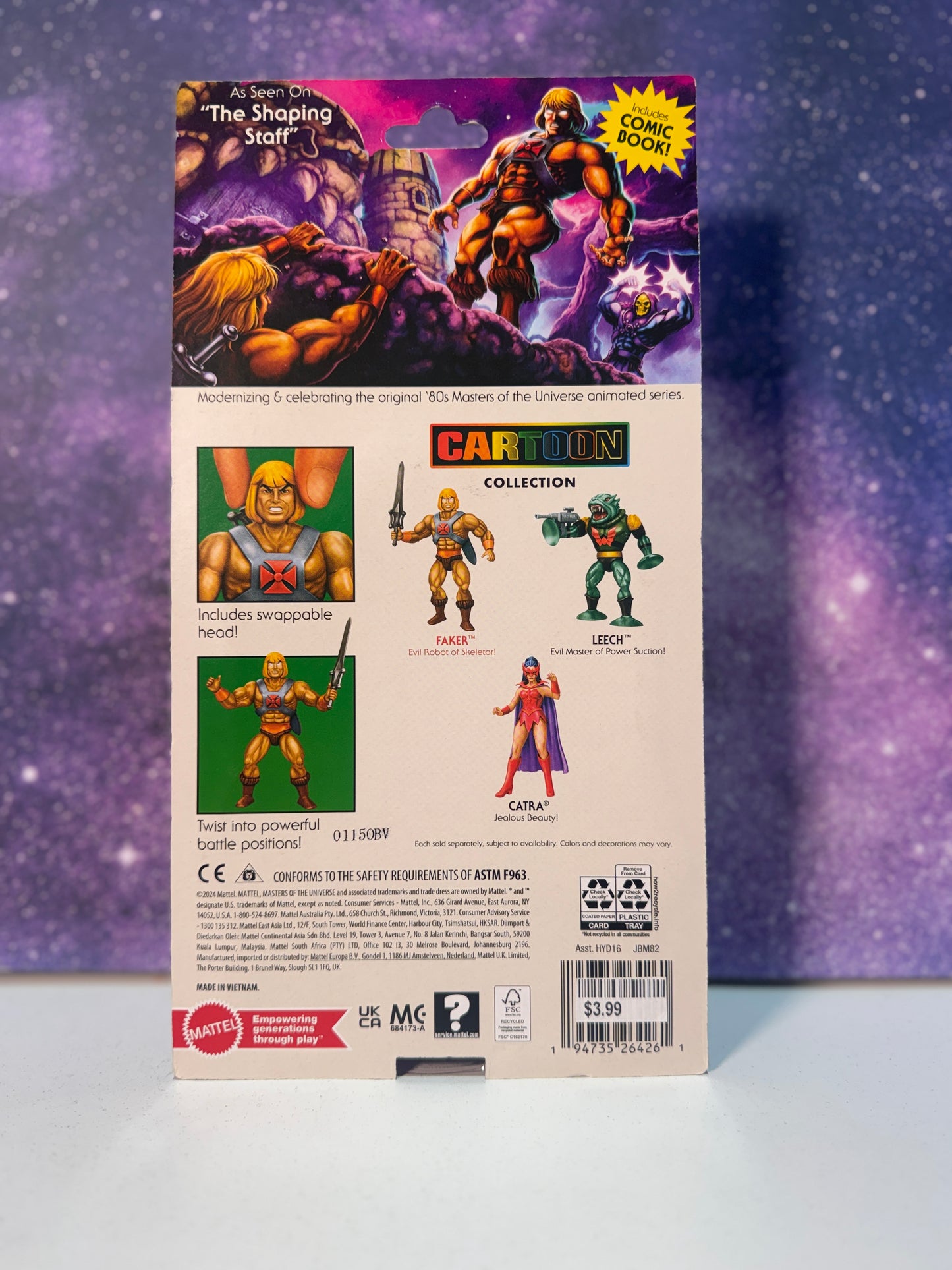 40th Anniversary Masters Of The Universe Faker Action Figure (Cartoon Collection)
