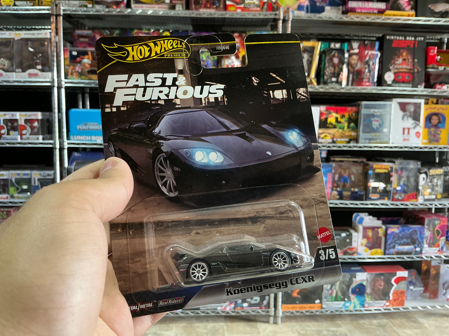 Fast and furious, hot wheels Koenigsegg CCXR 3/5