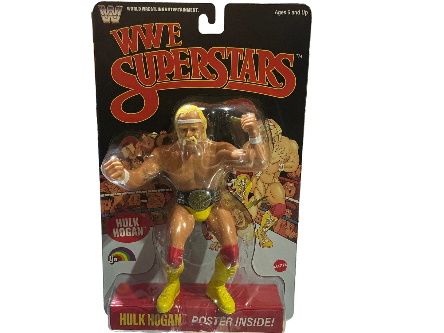 WWE SUPERSTARS HULK HOGAN CHASE FIGURE WITH POSTER, LYN/MATTEL