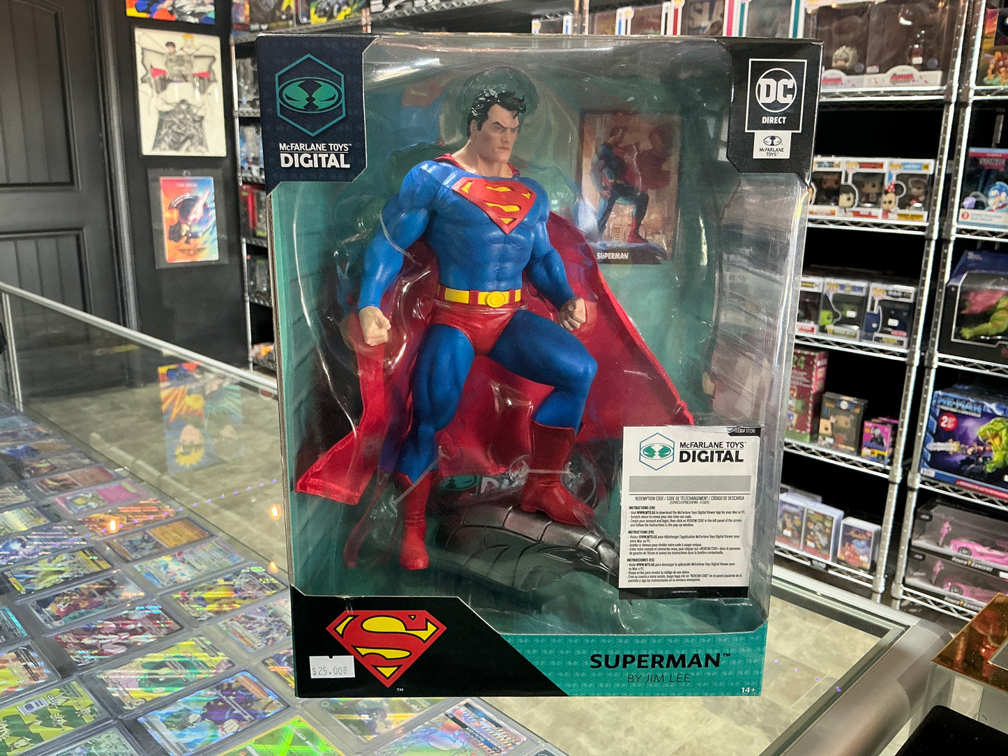 McFarlane toys digital Superman by Jim Lee ￼