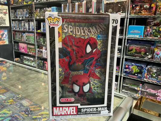 Funko pop Spider-Man with comic 70