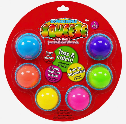 Squishy Squeeze fun ball 6pk