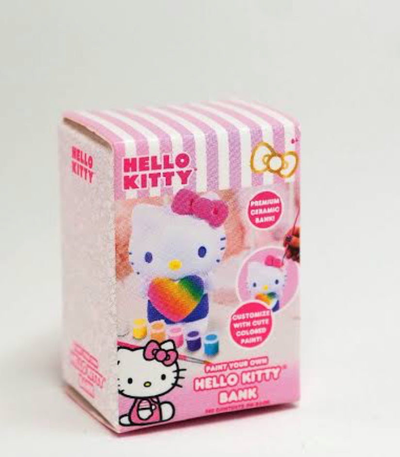 Hello Kitty, paint your own bank