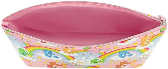 Care Bears Women's Makeup Bag, Small Travel Cosmetic Zipper Pouch Organizer PINK