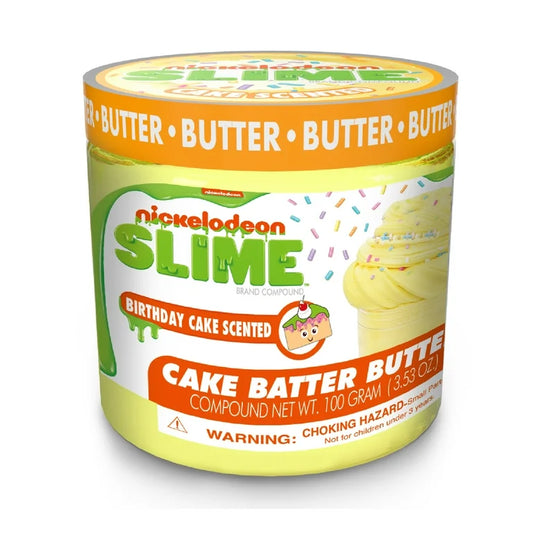Nickelodeon Yellow Scented Cake Batter Slime Finished with Colorful Sprinkles