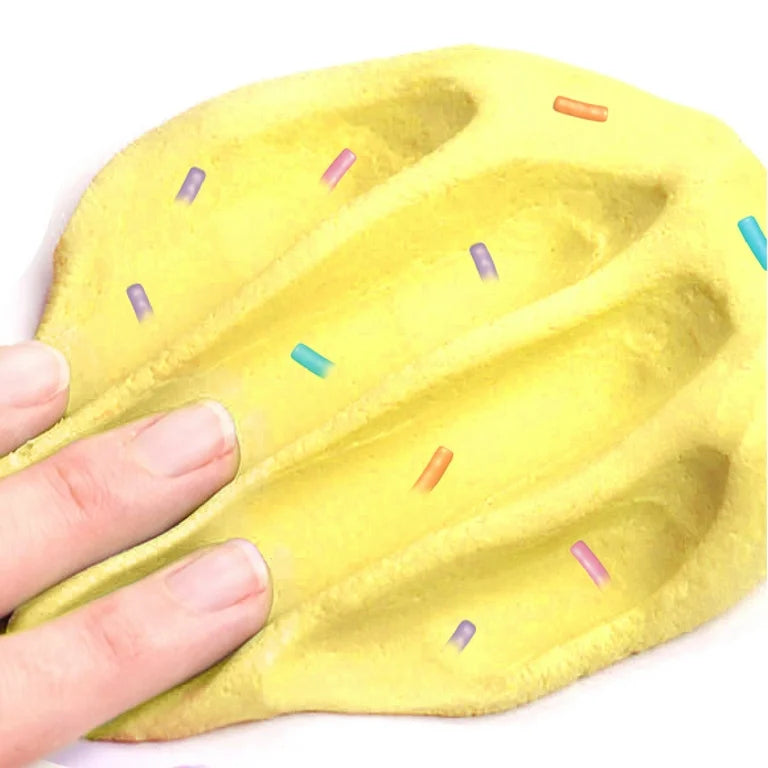 Nickelodeon Yellow Scented Cake Batter Slime Finished with Colorful Sprinkles