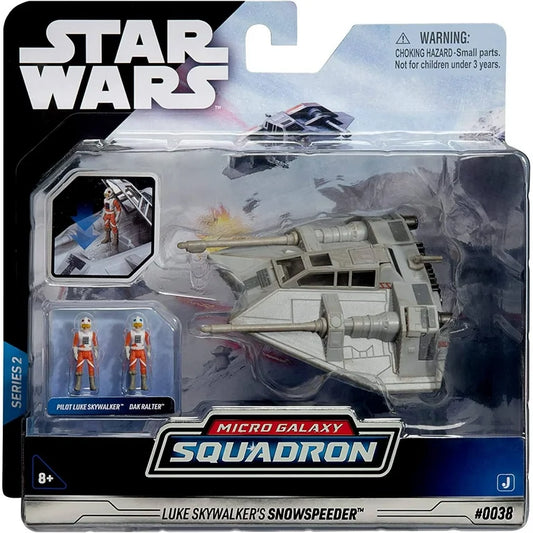 Star Wars Micro Galaxy Squadron Luke Skywalker’s Snowspeeder - 5 inch Starfighter Class Vehicle with Two 1 inch Figure Accessories