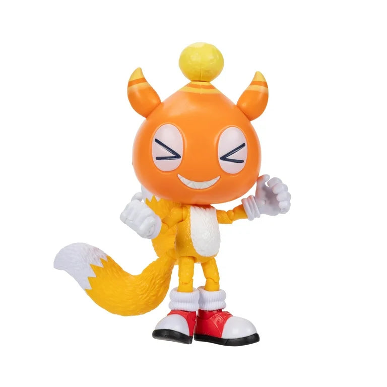 Sonic The Hedgehog 3 Movie 5 inch Chao Mascot Tails Action Figure 20 Points of Articulation